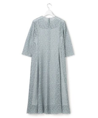 23区 S 【APPLAUDIR】ニュアンスフラワーレース ドレス サックスブルー系