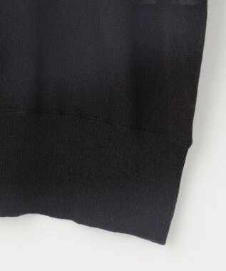 組曲 L シアーパフ袖 ニット ブラック系