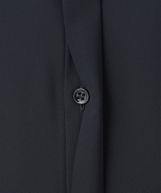 ICB 【接触冷感・UVケア・速乾・洗える】BackSatinAmunzen バンドカラーチュニックブラウス ネイビー系