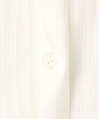 ICB 【洗える】 カラミストライプ ブラウス オフホワイト系