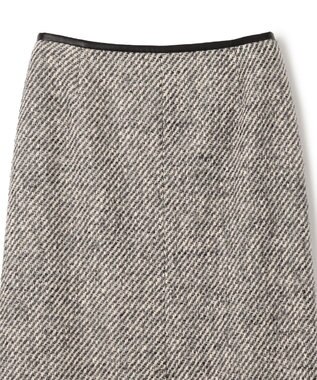 BEIGE， FRESNEL / Iラインスカート Gray×Beige