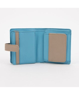 UNBILLION アトランタ ATLANTA / 牛革二つ折りカラーコンビウォレット ブルー