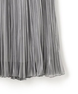 23区 S シャイニー プリーツスカート シルバー系