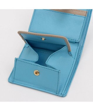 UNBILLION アトランタ ATLANTA / 牛革二つ折りカラーコンビウォレット ブルー