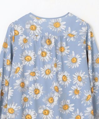 GRACE CONTINENTAL マーガレットフラワープリントブラウス ブルー