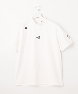 PW CIRCULUS 【MEN】【ストレッチ】ポケット モックネック シャツ ホワイト