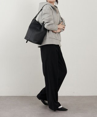 russet レザー2WAYショルダーバッグ(CE-1653) Black