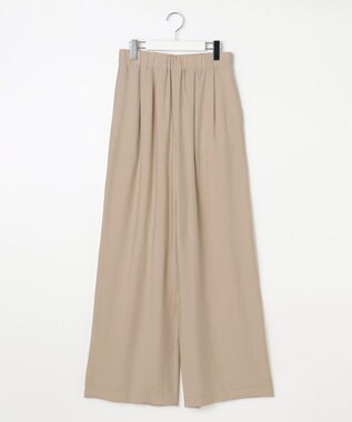 自由区 【カタログ掲載・セットアップ対応・接触冷感・UVケア・洗える】エアリーツイルワイド パンツ ベージュ