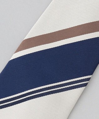 GOTAIRIKU GOTAIRIKU別注【日本製】シルク ネクタイ_ストライプ ベージュ系1