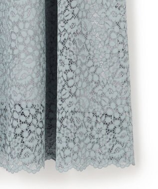 23区 S 【APPLAUDIR】ニュアンスフラワーレース ドレス サックスブルー系