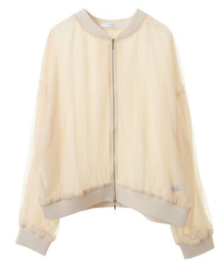 Green Parks チュールブルゾン Ecru
