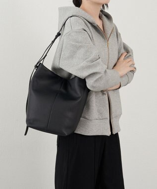 russet レザー2WAYショルダーバッグ(CE-1653) Black