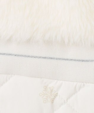 23区GOLF おしゃれに防寒！【WOMEN】中綿×ファー コンピワンピース ホワイト系