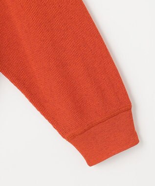 ANY シアーワッフルカーディガン オレンジ