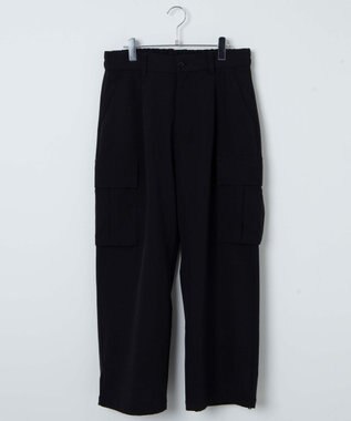 WEGO 【ユニセックス着用ITEM】トロミカーゴスラックス ブラック