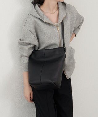 russet レザー2WAYショルダーバッグ(CE-1653) Black