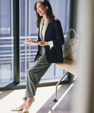 23区 【Oggi3月号掲載】メッシュ スクエア トートバッグ ホワイト系