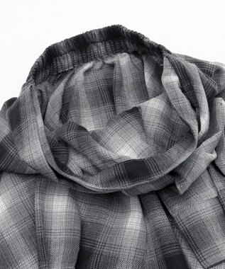 WEGO チェックシャツイレヘムミニスカート ブラック