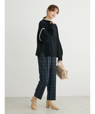 Green Parks ・Ｐｅｔｉｔ　Ｆｌｅｕｒ　ハイショクタートルニット Black