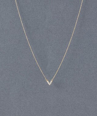 Phoebe 〈金属アレルギー対応〉Vラインミニパールネックレス　V字デザイン/小粒パール