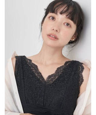 earth music&ecology ２ＷＡＹレースタンクトップ Black