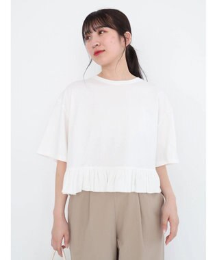 Green Parks ・Ｐｅｔｉｔ　Ｆｌｅｕｒ　スソフリルＴＥＥ Off White