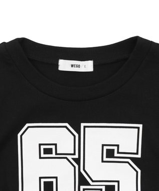 WEGO ナンバリングサイドドロストちびT ブラック