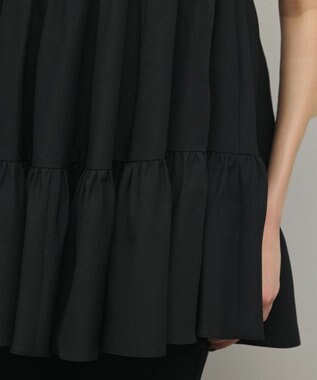 GRACE CONTINENTAL フレア切替カットトップ ブラック