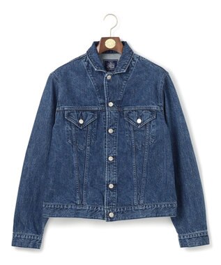 J.PRESS MEN 【J.PRESS ORIGINALS】SHIOTA DENIM Notched Jumper / Made in Japan ブルー系