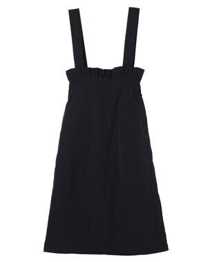 Green Parks armonia. サスペンダー付きスカート Black