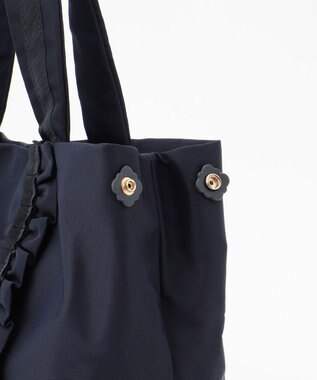 TOCCA 【撥水】FRILL A4 NYLONTOTE トートバッグ ネイビー系