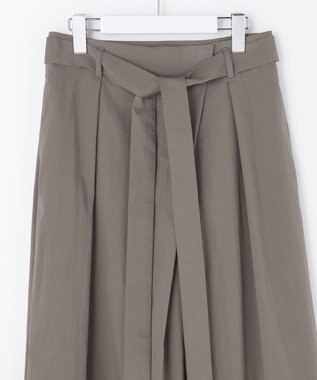 自由区 【カトリエムブーケ】Envelopper ワイドストレートラップパンツ グレー