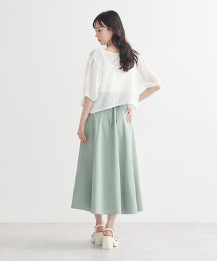 earth music&ecology ミニフリルカットレースアンサンブル Off White