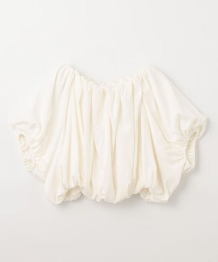 NAVE 【Nave 　洗える・接触冷感】クロップドジャージーブラウス アイボリー系