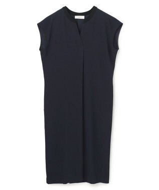 BEIGE， 【セットアップ対応】CINDY / 配色ネック フレンチドレス Navy x Black