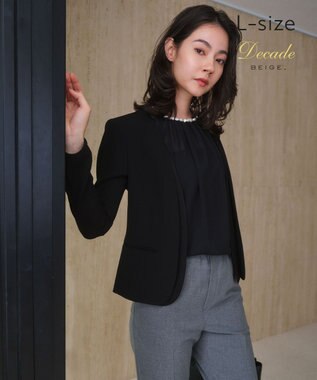 BEIGE， 【Lsize・セットアップ対応】CINDY / ダブルカラージャケット