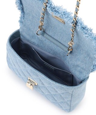 23区 【先行予約】デニムフリンジ ショルダーバッグ スカイブルー系