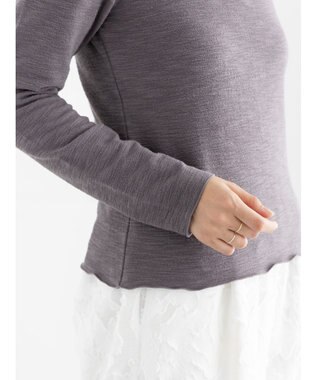 Te chichi スラブ天竺プルオーバー チャコールグレー