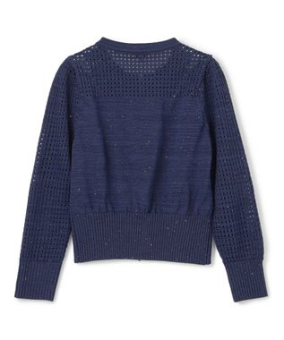 TOCCA SPIDERWEB KNIT ニットブルゾン ネイビー