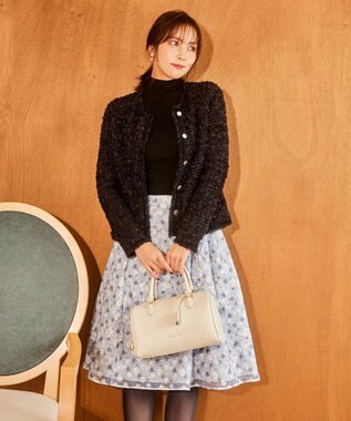 TOCCA 【洗える】WAVE CARRENT PULLOVER ニットプルオーバー ブラック系