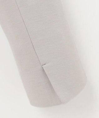 自由区 【好評につき追加生産/洗える】WASHABLEPONTE ノーカラージャケット ライトグレー系