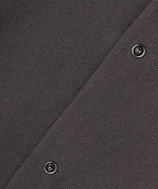 ICB L 【先行予約】 コットンポリエステルスムース カーディガン チャコール