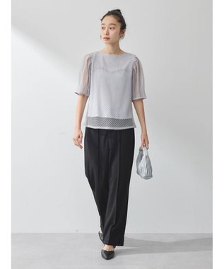 earth music&ecology センターシームパンツ Black