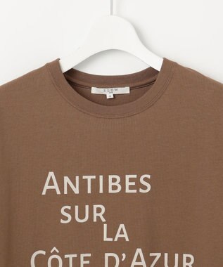 23区 【SLOW/一部店舗限定】MVSコットン デザイン ロゴTシャツ ブラウン系
