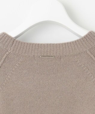 自由区 L ウールカシミヤブレンドラグランスリーブ ニット マルチボーダー