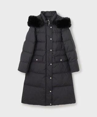 GRACE CONTINENTAL フードファーロングダウン ブラック