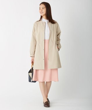 J.PRESS LADIES 【洗える・シワになりにくい】Garudaツイル フレアー スカート ピンク系