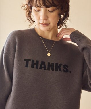 AMERICAN HOLIC バイパチＴＨＡＮＫＳ．ジャガードニットＰＯ Gray Mixture