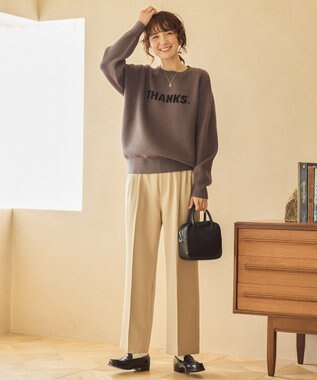 AMERICAN HOLIC バイパチＴＨＡＮＫＳ．ジャガードニットＰＯ Gray Mixture