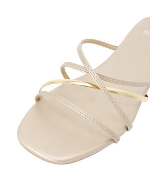 Green Parks ・ｍｉｎｉａ　ペタンコラインサンダル Gold